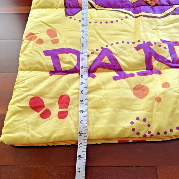 Vintage Y2K Children’s Dora the Explorer and Boots Sleeping Bag Dance Yellow EUC - Picture 3 of 8